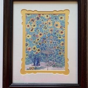 Helen Paul Floral Garden Framed Art Print.